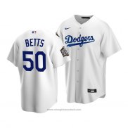 Maglia Baseball Bambino Los Angeles Dodgers Mookie Betts 2020 Primera Replica Bianco