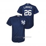 Maglia Baseball Bambino New York Yankees Dj Lemahieu Cool Base Blu