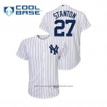 Maglia Baseball Bambino New York Yankees Giancarlo Stanton Cool Base Home Bianco