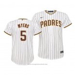 Maglia Baseball Bambino San Diego Padres Wil Myers Replica Home Bianco