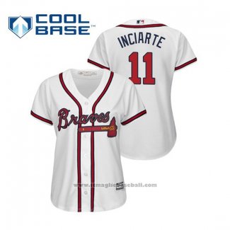 Maglia Baseball Donna Atlanta Braves Ender Inciarte Cool Base Home 2019 Bianco