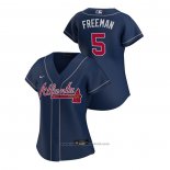 Maglia Baseball Donna Atlanta Braves Freddie Freeman Replica 2020 Alternato Blu