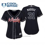 Maglia Baseball Donna Atlanta Braves Greg Maddux Cool Base Alternato 2019 Blu