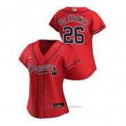 Maglia Baseball Donna Atlanta Braves Mike Foltynewicz 2020 Replica Alternato Rosso