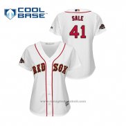 Maglia Baseball Donna Boston Red Sox Chris Sale 2019 Gold Program Cool Base Bianco