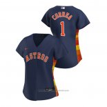 Maglia Baseball Donna Houston Astros Carlos Correa 2020 Replica Alternato Blu