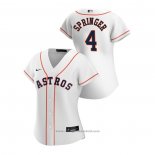 Maglia Baseball Donna Houston Astros George Springer 2020 Replica Home Bianco