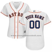 Maglia Baseball Donna Houston Astros Personalizzate Bianco