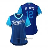 Maglia Baseball Donna Kansas City Royals Jorge Soler 2018 LLWS Players Weekend El Yoyo Blu