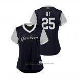 Maglia Baseball Donna New York Yankees Gleyber Torres 2018 LLWS Players Weekend Gt Blu