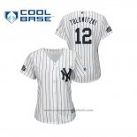 Maglia Baseball Donna New York Yankees Troy Tulowitzki Cool Base 2019 London Series Bianco