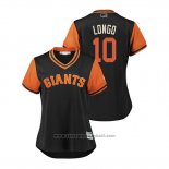 Maglia Baseball Donna San Francisco Giants Evan Longoria 2018 LLWS Players Weekend Longo Nero