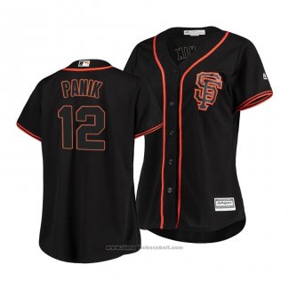 Maglia Baseball Donna San Francisco Giants Joe Panik Cool Base Nero