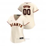 Maglia Baseball Donna San Francisco Giants Personalizzate 2020 Replica Home Crema