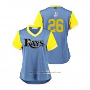 Maglia Baseball Donna Tampa Bay Rays Ji Man Choi 2018 LLWS Players Weekend Ji Blu