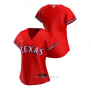 Maglia Baseball Donna Texas Rangers Replica 2020 Alternato Rosso