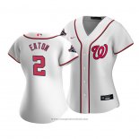 Maglia Baseball Donna Washington Nationals Adam Eaton Primera Replica Bianco