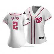 Maglia Baseball Donna Washington Nationals Adam Eaton Primera Replica Bianco