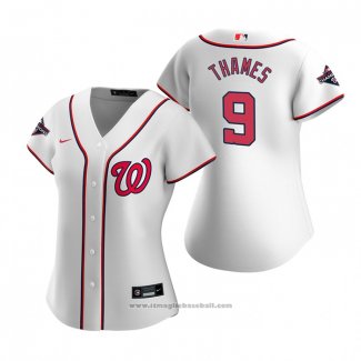 Maglia Baseball Donna Washington Nationals Eric Thames Replica Bianco