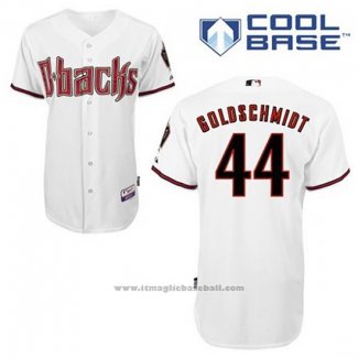 Maglia Baseball Uomo Arizona Diamondbacks 44 Paul Goldschmidt Home Bianco Cool Base