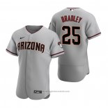 Maglia Baseball Uomo Arizona Diamondbacks Archie Bradley Autentico 2020 Road Grigio