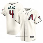 Maglia Baseball Uomo Arizona Diamondbacks Ketel Marte Home Limited Bianco