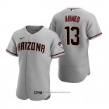 Maglia Baseball Uomo Arizona Diamondbacks Nick Ahmed Autentico 2020 Road Grigio