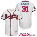 Maglia Baseball Uomo Atlanta Braves 31 Greg Maddux Bianco 2017 All Star Flex Base