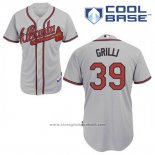 Maglia Baseball Uomo Atlanta Braves 39 Jason Grilli Grigio Cool Base