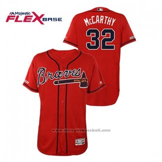 Maglia Baseball Uomo Atlanta Braves Brandon Mccarthy Autentico Flex Base Rosso