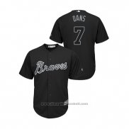 Maglia Baseball Uomo Atlanta Braves Dansby Swanson 2019 Players Weekend Dans Replica Nero