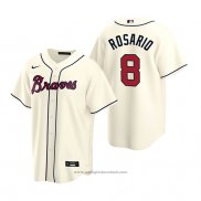 Maglia Baseball Uomo Atlanta Braves Eddie Rosario Replica Alternato Crema