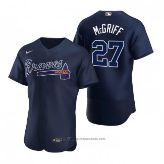 Maglia Baseball Uomo Atlanta Braves Fred Mcgriff Autentico 2020 Alternato Blu