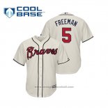 Maglia Baseball Uomo Atlanta Braves Freddie Freeman Cool Base Alternato 2019 Crema