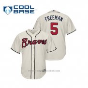 Maglia Baseball Uomo Atlanta Braves Freddie Freeman Cool Base Alternato 2019 Crema