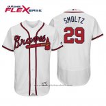 Maglia Baseball Uomo Atlanta Braves John Smoltz Flex Base Autentico Collezione Home 2019 Bianco