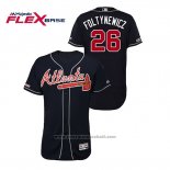 Maglia Baseball Uomo Atlanta Braves Mike Foltynewicz Autentico Flex Base Blu