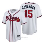 Maglia Baseball Uomo Atlanta Braves Paul Casanova Hispanic Heritage Autentico Bianco