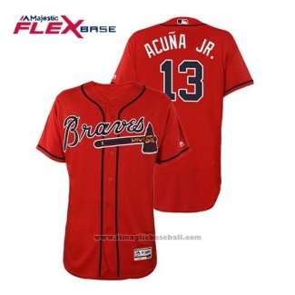 Maglia Baseball Uomo Atlanta Braves Ronald Acuna Jr. 2020 Replica Home Bianco