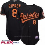 Maglia Baseball Uomo Baltimore Orioles 8 Cal Ripken Autentico Collection Nero Flex Base