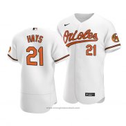 Maglia Baseball Uomo Baltimore Orioles Austin Hays Autentico Primera Bianco