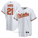 Maglia Baseball Uomo Baltimore Orioles Austin Hays Replica Bianco