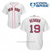 Maglia Baseball Uomo Boston Red Sox 19 Koji Uehara Bianco Home Cool Base