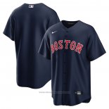 Maglia Baseball Uomo Boston Red Sox Alternato Replica Blu