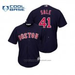 Maglia Baseball Uomo Boston Red Sox Chris Sale Cool Base Alternato Blu