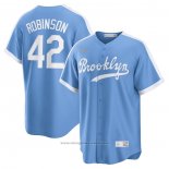 Maglia Baseball Uomo Brooklyn Los Angeles Dodgers Jackie Robinson Alternato Cooperstown Collection Blu