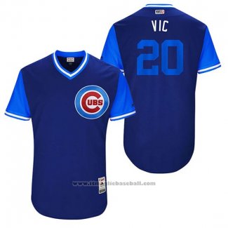 Maglia Baseball Uomo Chicago Cubs 2017 Little League World Series 20 Victor Caratini