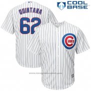 Maglia Baseball Uomo Chicago Cubs 62 Jose Quintana Bianco Cool Base