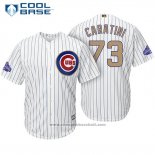 Maglia Baseball Uomo Chicago Cubs 73 Victor Caratini Bianco Or Cool Base