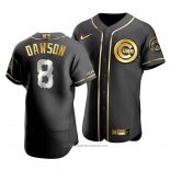 Maglia Baseball Uomo Chicago Cubs Andre Dawson Golden Edition Autentico Nero